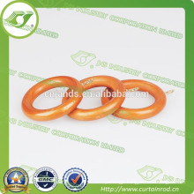 Faux wood curtain rod ring/wood curtain rod ring